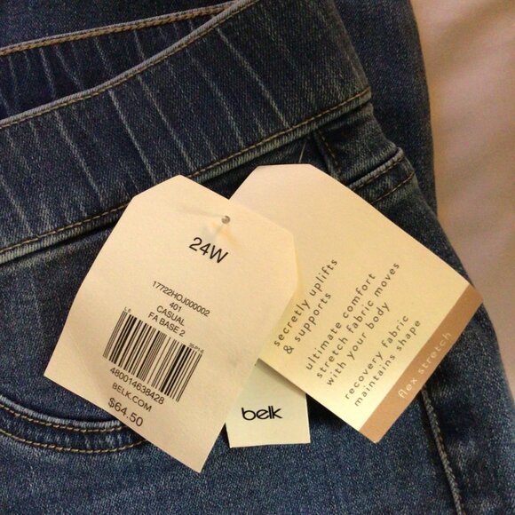 NWT Wonderly Jeans Women’s 24W Blue Pull On Jegging Denim Flex Stretch Plus Size - Picture 9 of 12